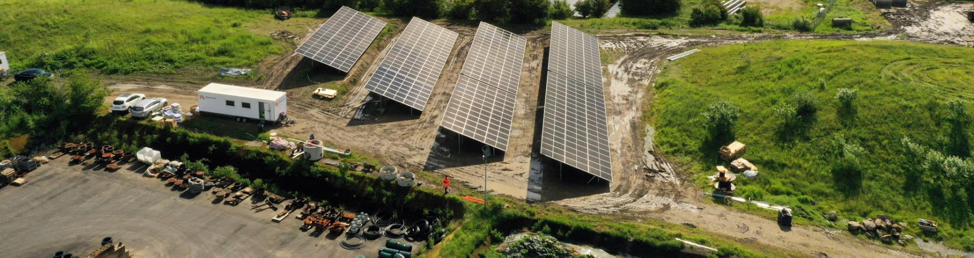 Solcelleanlæg i på Centralrenseanlæg Solcelleanlæg i på Centralrenseanlæg i Horsens